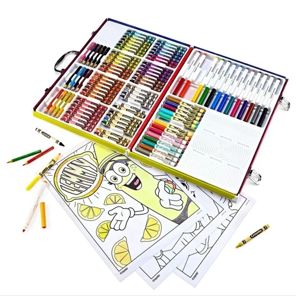 NIP Limited Edition Crayola 115 Pc Set- Colorful Creativity In A Travel Case - Picture 3 of 3